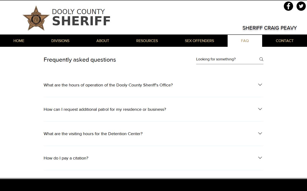 Dooly County arrest history sheriff jail FAQ