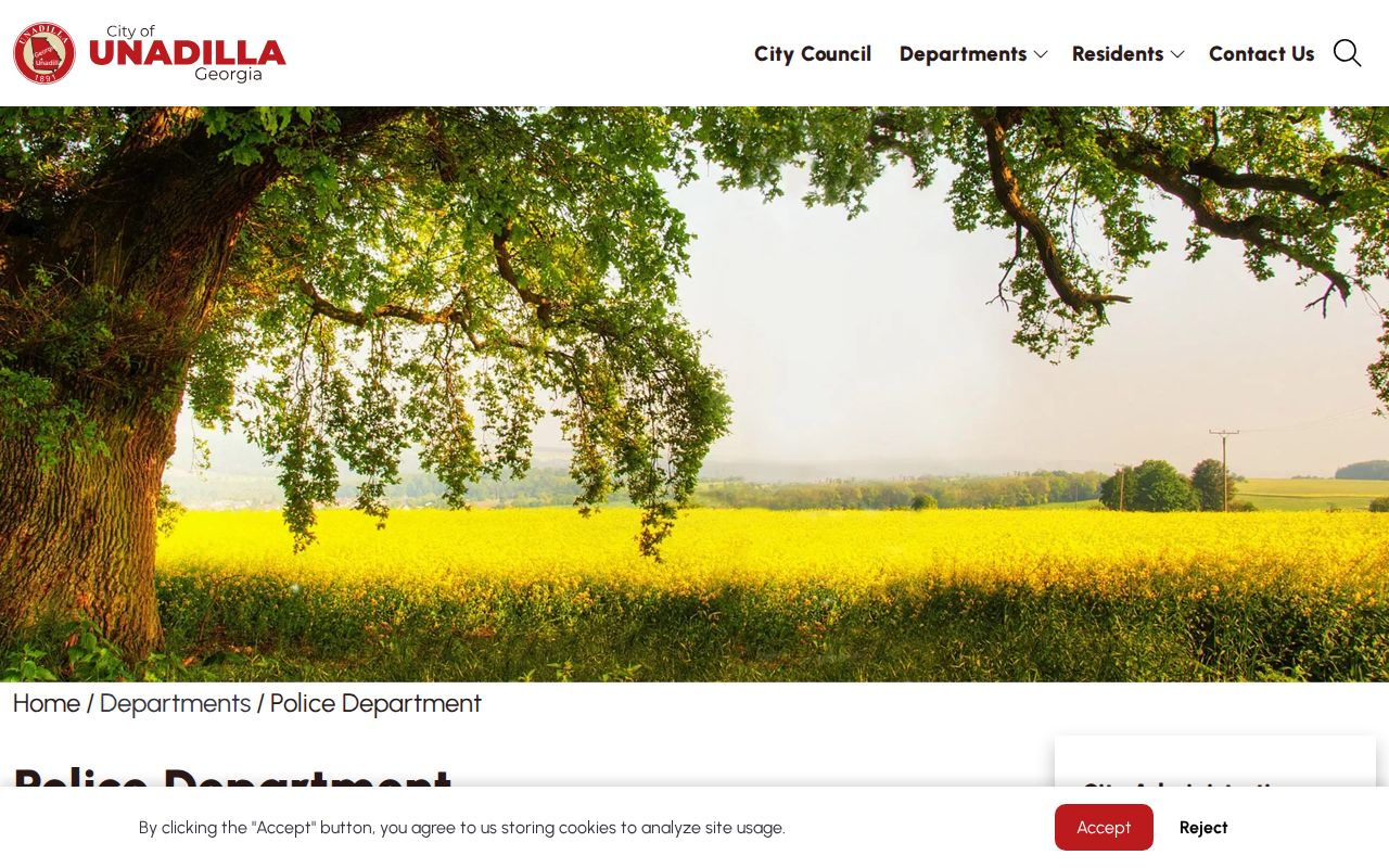 Unadilla criminal records police service contract page